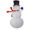 6ft. White Iridescent LED Twinkling Snowman Outdoor Christmas Décor